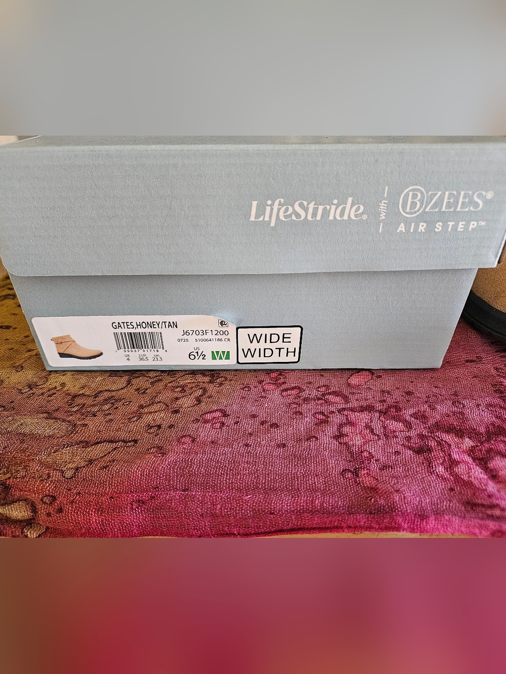 Sz 6.5 Wide Lifestride Bzees Airstep Booties Honey - Picture 9 of 11